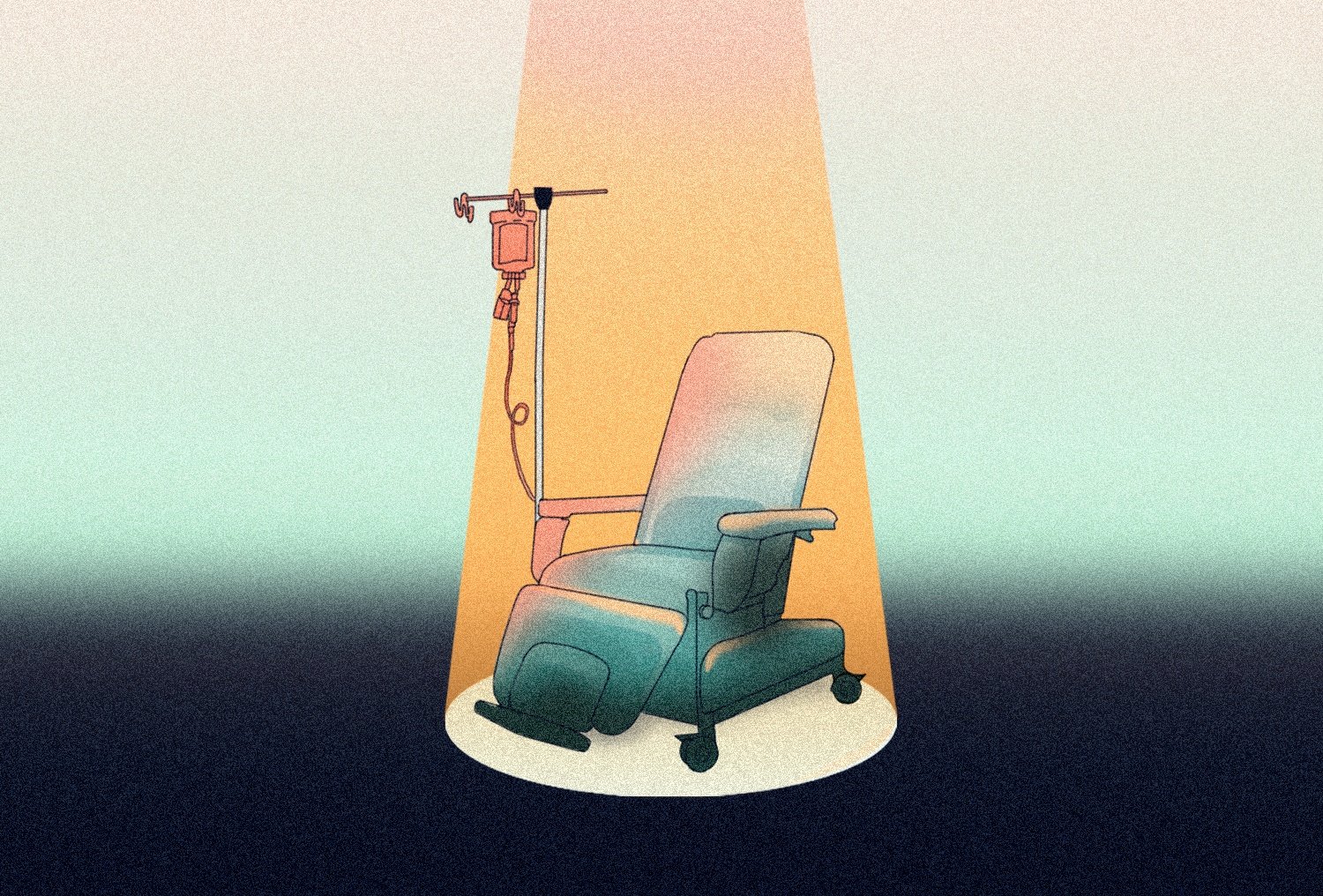 Silla de quimioterapia iluminada