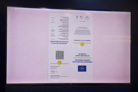 Certificado de vacunación griego