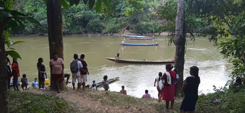 Bloqueo en el río Cenepa durante junio de 2024