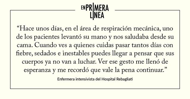 Enfermera intensivista del Hospital Rebagliati