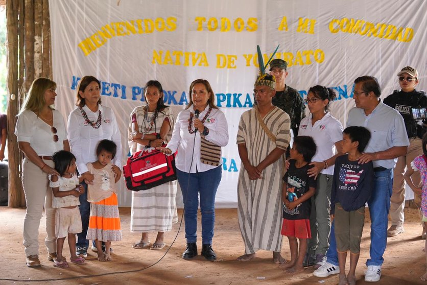 Presidente en comunidad de Yomibato