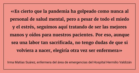 Irma Matías Suárez, enfermera del área de emergenciasdel Hospital Hermilio Valdizán.jpg