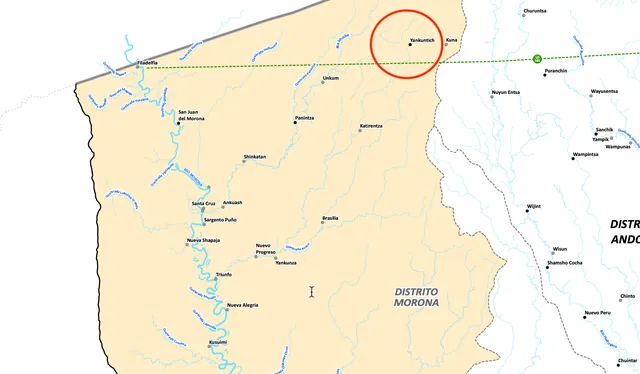 Mapa Datem del Marañón