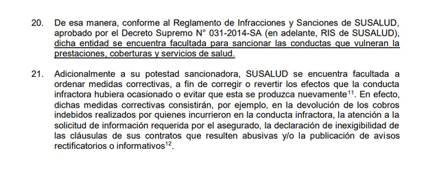SuSalud competencia