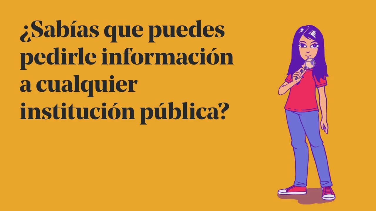 ¿Sabías que puedes pedirle información a cualquier institución pública?