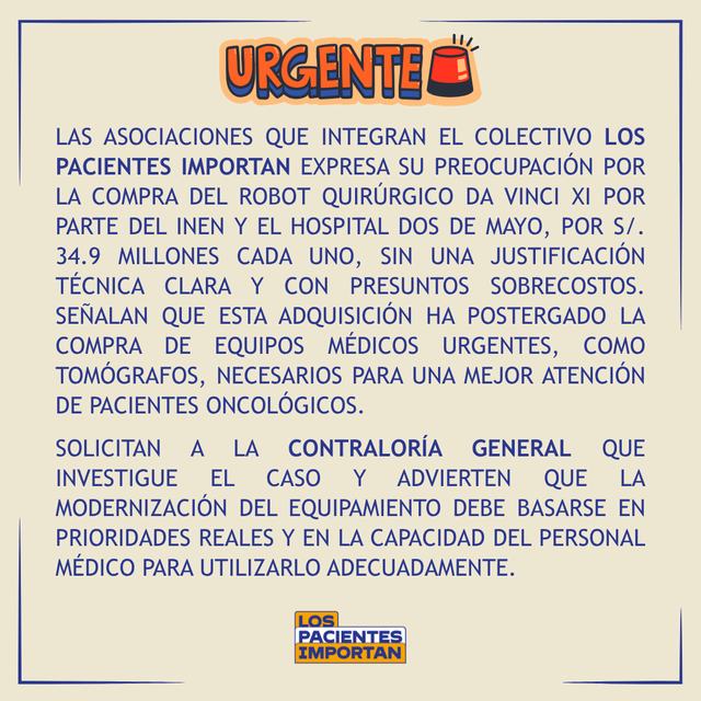 comunicado los pacientes importan