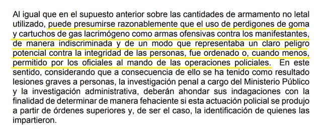 conclusiones material no letal