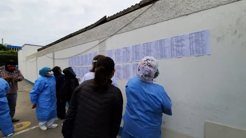 Hospital Sabogal durante la jornada fallida de vacunación