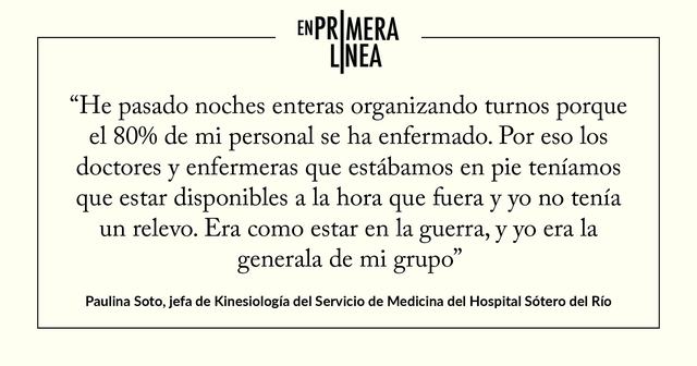 Jefa de Kinesiología del Servicio de Medicina del Hospital Sótero del Río