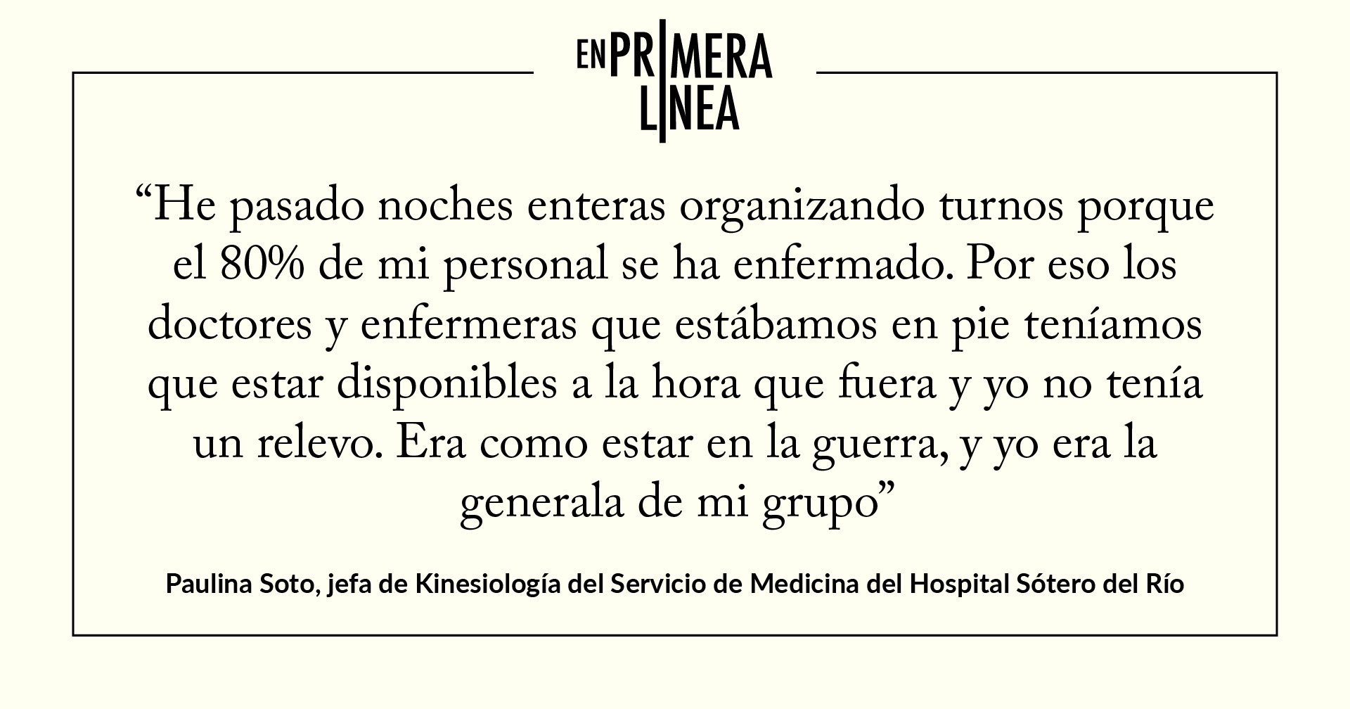 Jefa de Kinesiología del Servicio de Medicina del Hospital Sótero del Río