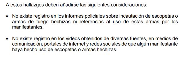 manifestantes sin armas