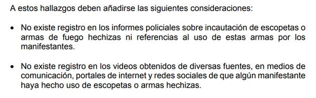 manifestantes sin armas