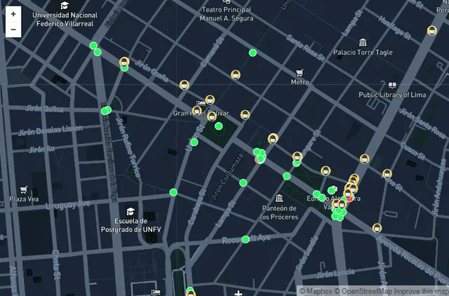 mapa de la violencia