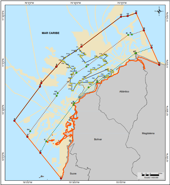 mapa zona eólicos - DIMAR