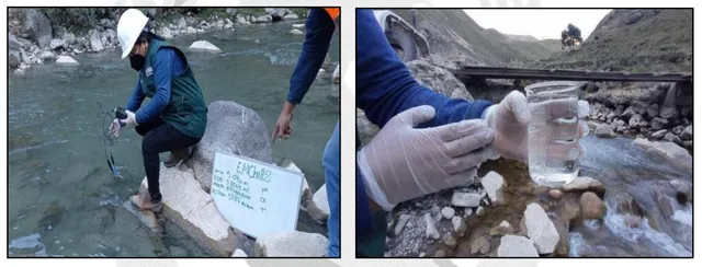 muestras de agua ANA