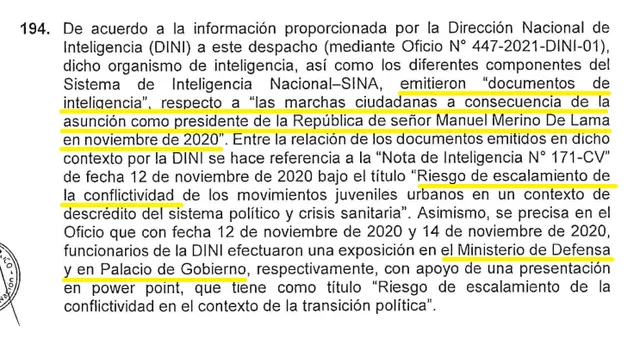 notas de inteligencia