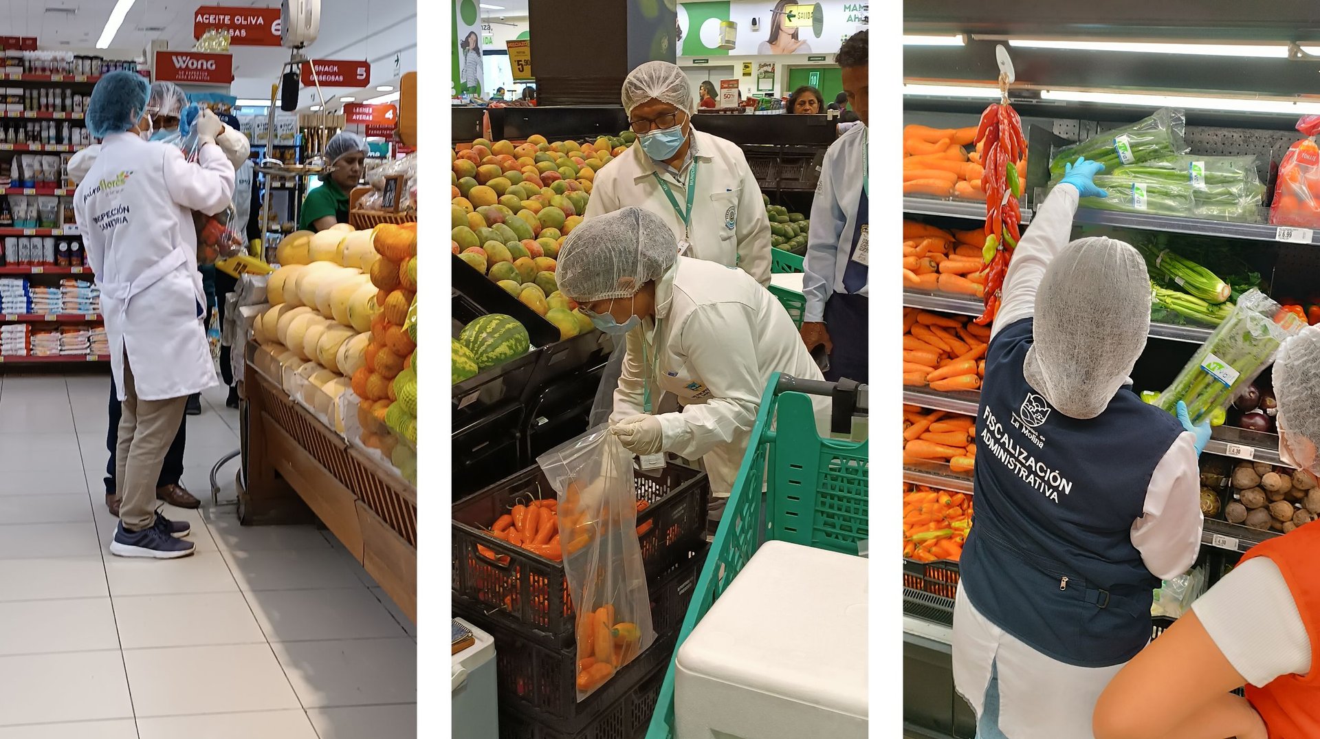Recojo de muestras en supermercados de Lima
