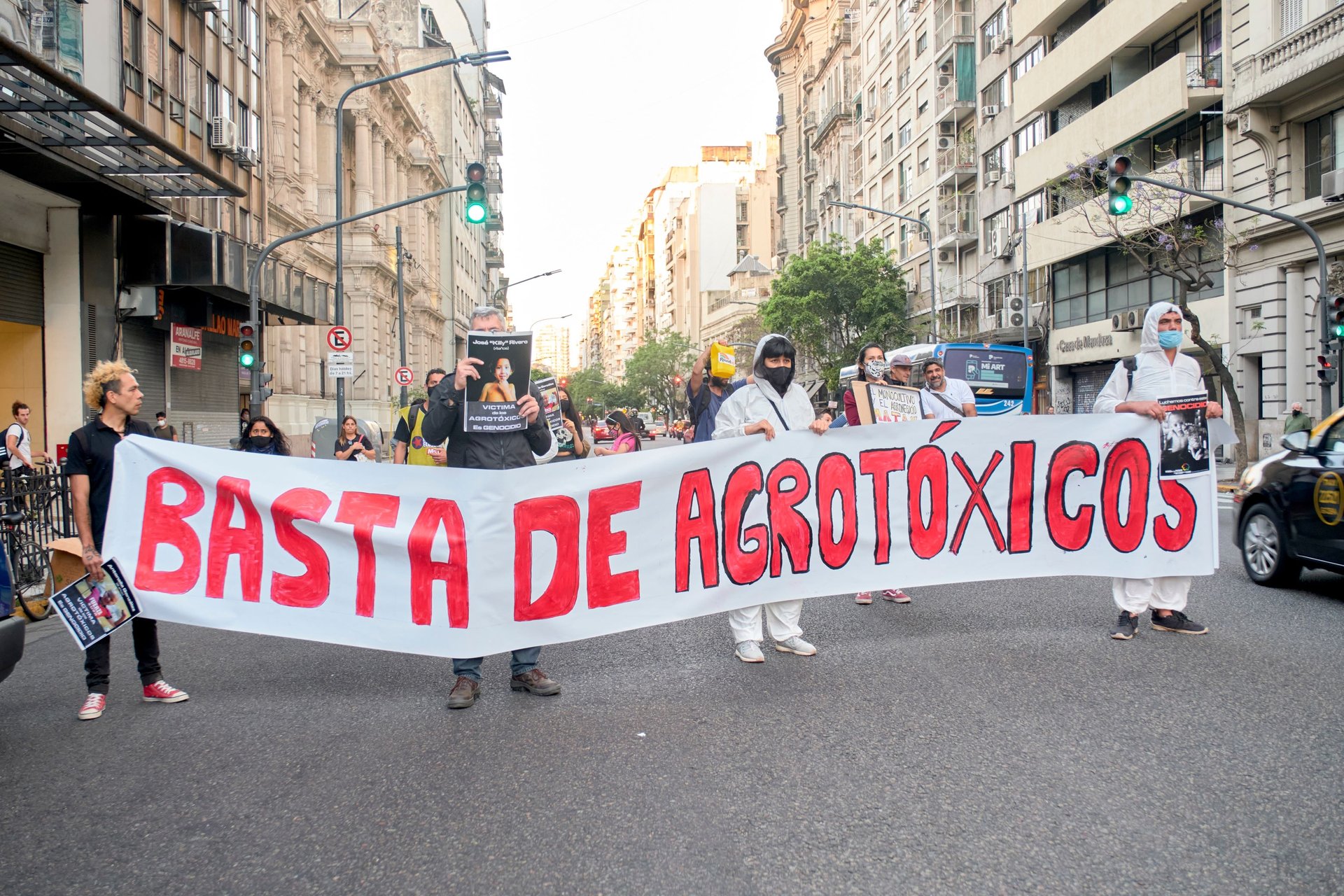 Protestas contra plaguicidas en Buenos Aires